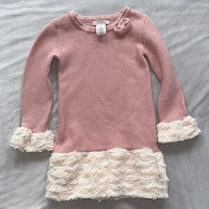 Catherine Malandrino Pink and Cream Kids Sweater 5T